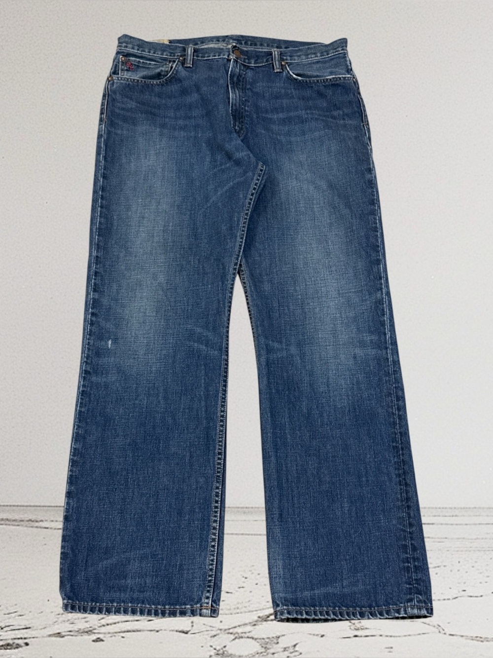 Vintage Ralph Lauren Polo Men's Blue Jeans 15941 Size 36x32 Straight Fit